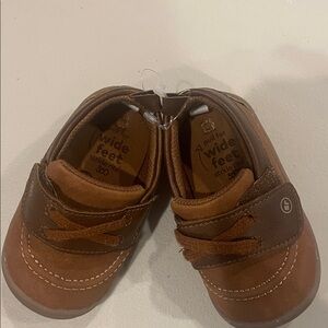 Stride Rite Brown Baby Walker Shoes